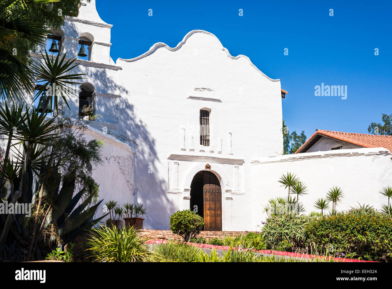 Mission Basilica San Diego de Alcalá. Site historique. San Diego, Californie, États-Unis. Banque D'Images