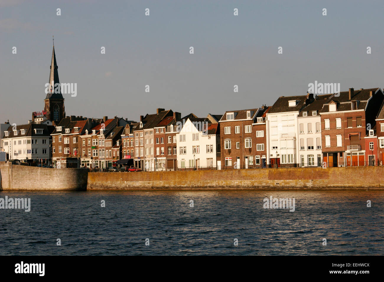 Riverfront à Maastricht, Pays-Bas Banque D'Images
