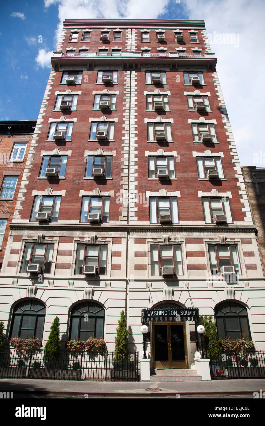 Washington Square Hotel, Greenwich Village, New York, USA, Amérique Latine Banque D'Images