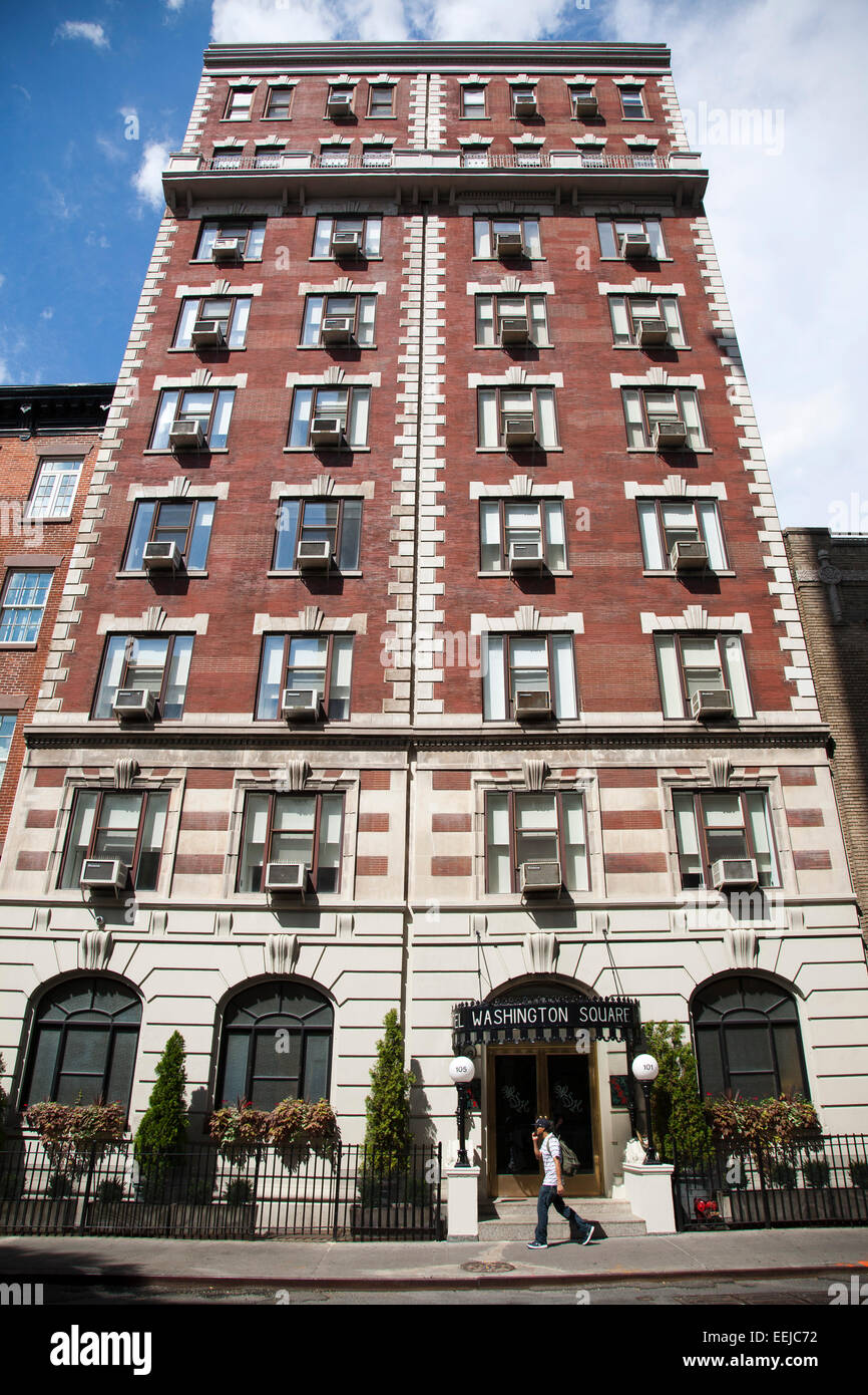 Washington Square Hotel, Greenwich Village, New York, USA, Amérique Latine Banque D'Images