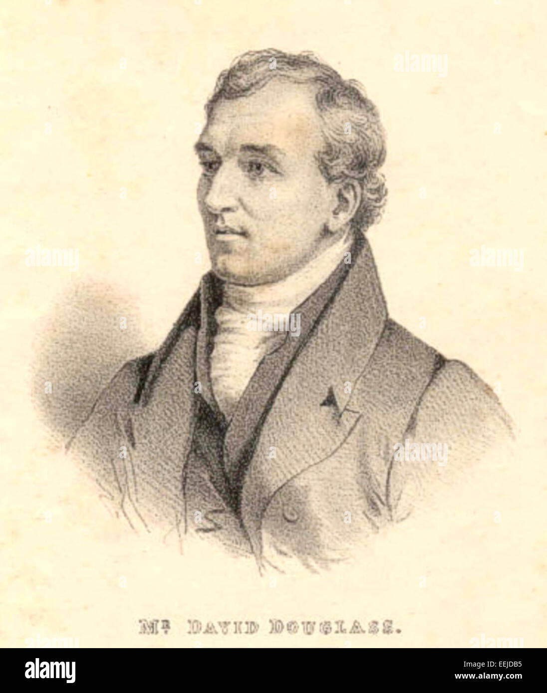 David Douglass (1799-1834) est un botaniste et explorateur écossais qui a apporté une contribution significative à l'étude de la flore australienne. Il est connu pour ses vastes collections de plantes et ses études pendant son séjour en Nouvelle-Galles du Sud. Banque D'Images