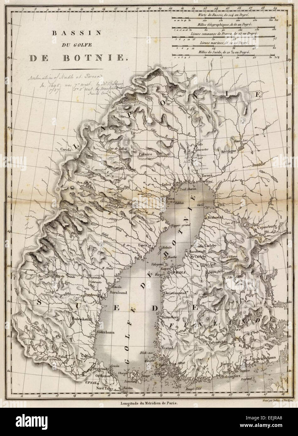 Le golfe de Botnie est un plan d'eau situé entre la Finlande et la Suède, faisant partie du nord de la mer Baltique. Il est connu pour son écosystème unique et son rôle dans l'économie régionale, en particulier pour le transport maritime et la pêche. Banque D'Images