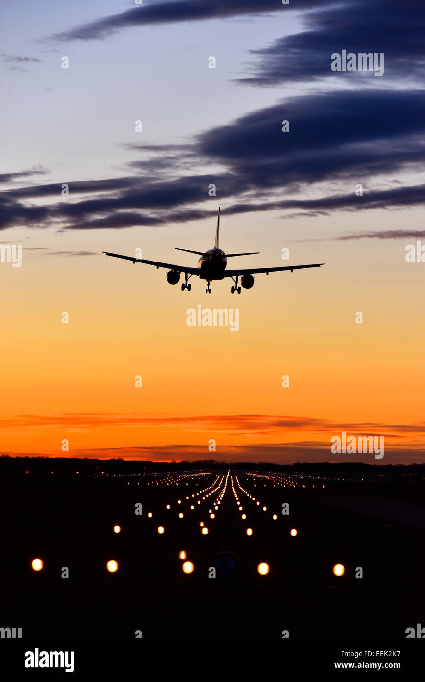 Airbus, un 319, un 320, un 321, l'aéroport de Munich, MUC, EDDM, Freising, Erding, Munich, Bavaria, Germany, Europe Banque D'Images
