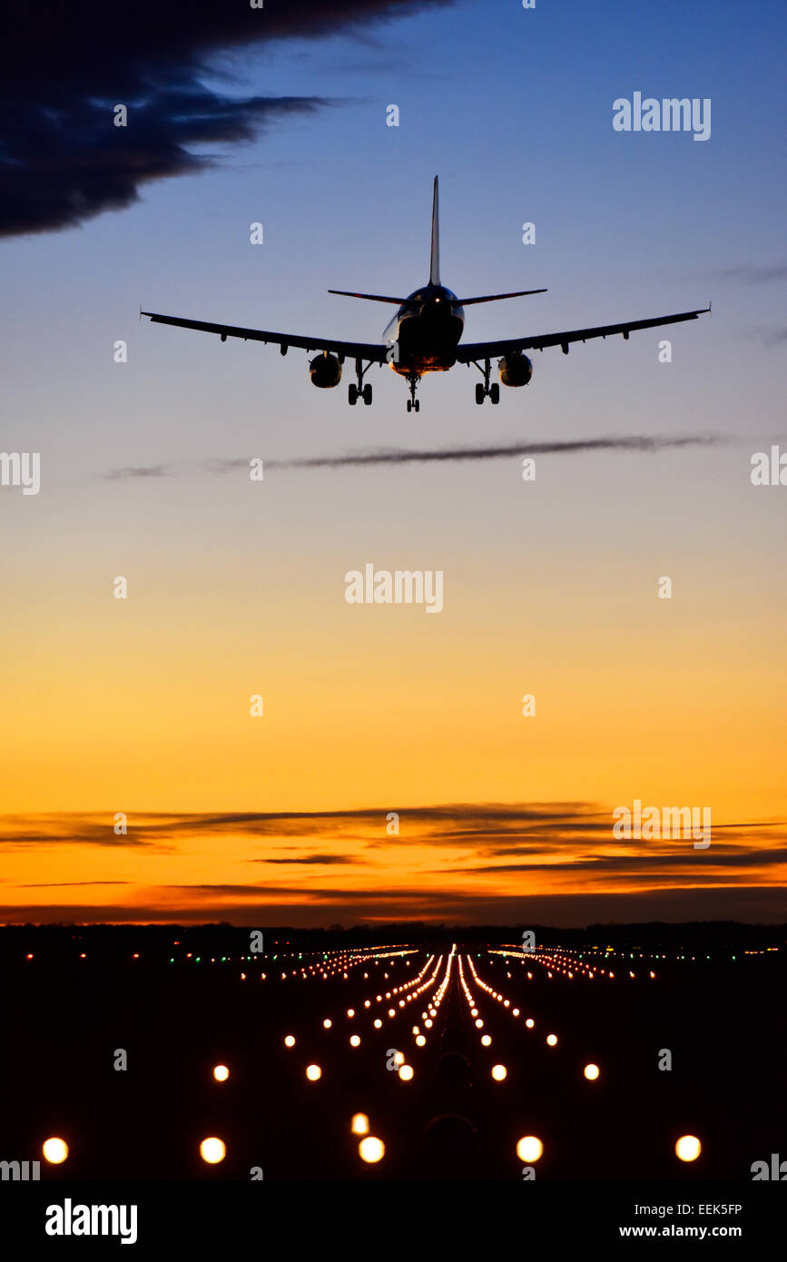 Airbus, un 319, un 320, un 321, l'aéroport de Munich, MUC, EDDM, Freising, Erding, Munich, Bavaria, Germany, Europe Banque D'Images