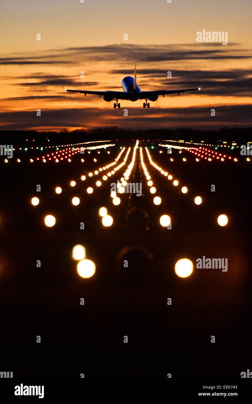Boeing, B, l'aéroport de Munich, MUC, EDDM, Freising, Erding, Munich, Bavaria, Germany, Europe Banque D'Images