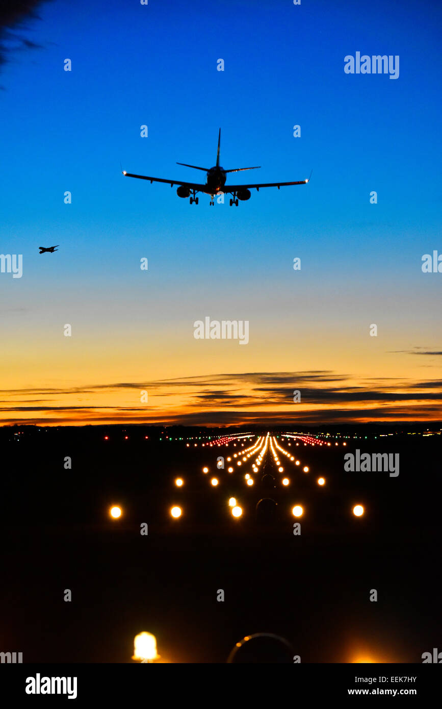 Airbus, l'un, l'aéroport de Munich, MUC, EDDM, Freising, Erding, Munich, Bavaria, Germany, Europe Banque D'Images
