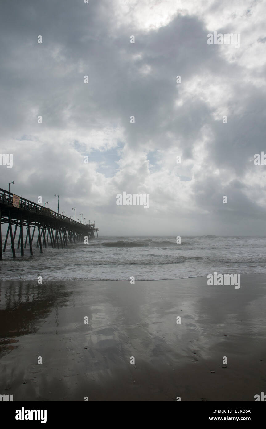 Bogue Inlet Pier, Emerald Isle, NC Banque D'Images