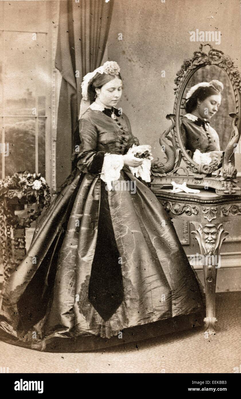 Victoria, Princesse Royale, ca 1865, par John Jabez Mayall Banque D'Images