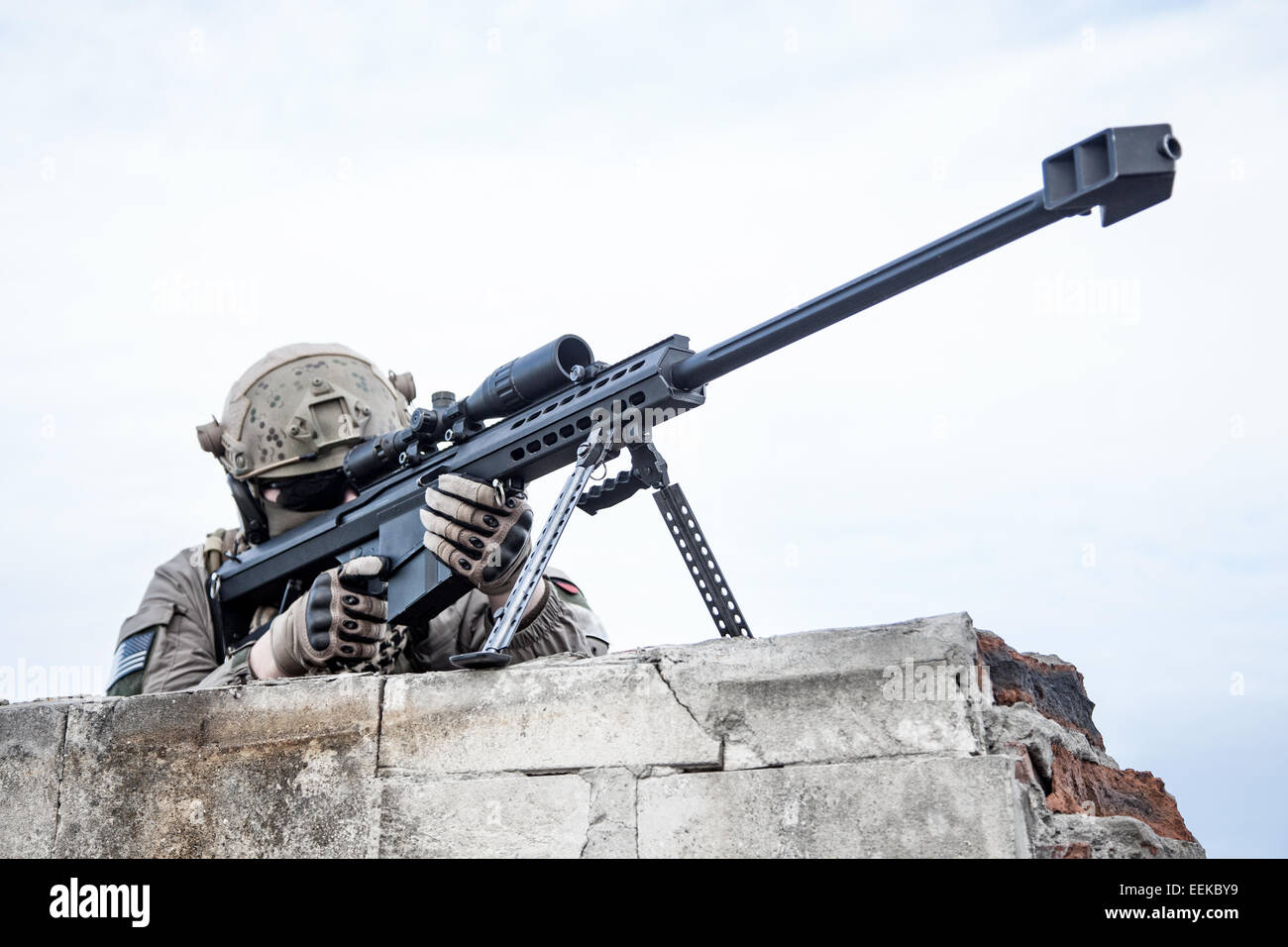 Sniper de l'Armée américaine Banque D'Images