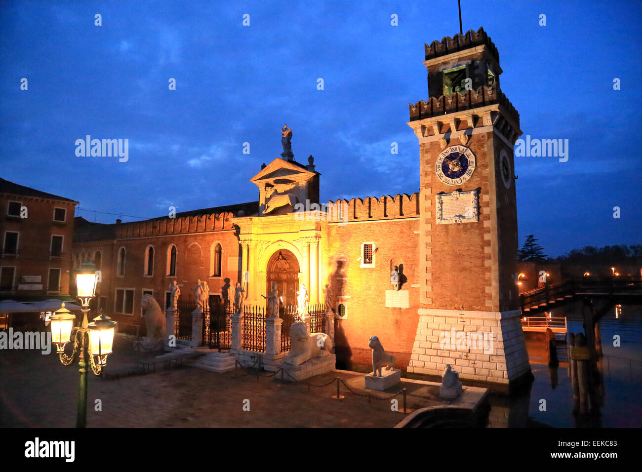 'Entrée Porta Magna' d'Arsenal, Castello, Venise Banque D'Images