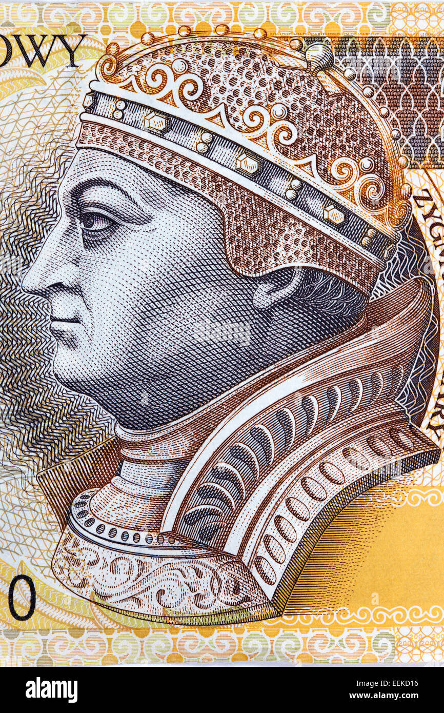 Zygmunt I Stary roi de Pologne - portrait d'origine polonaise Banque D'Images