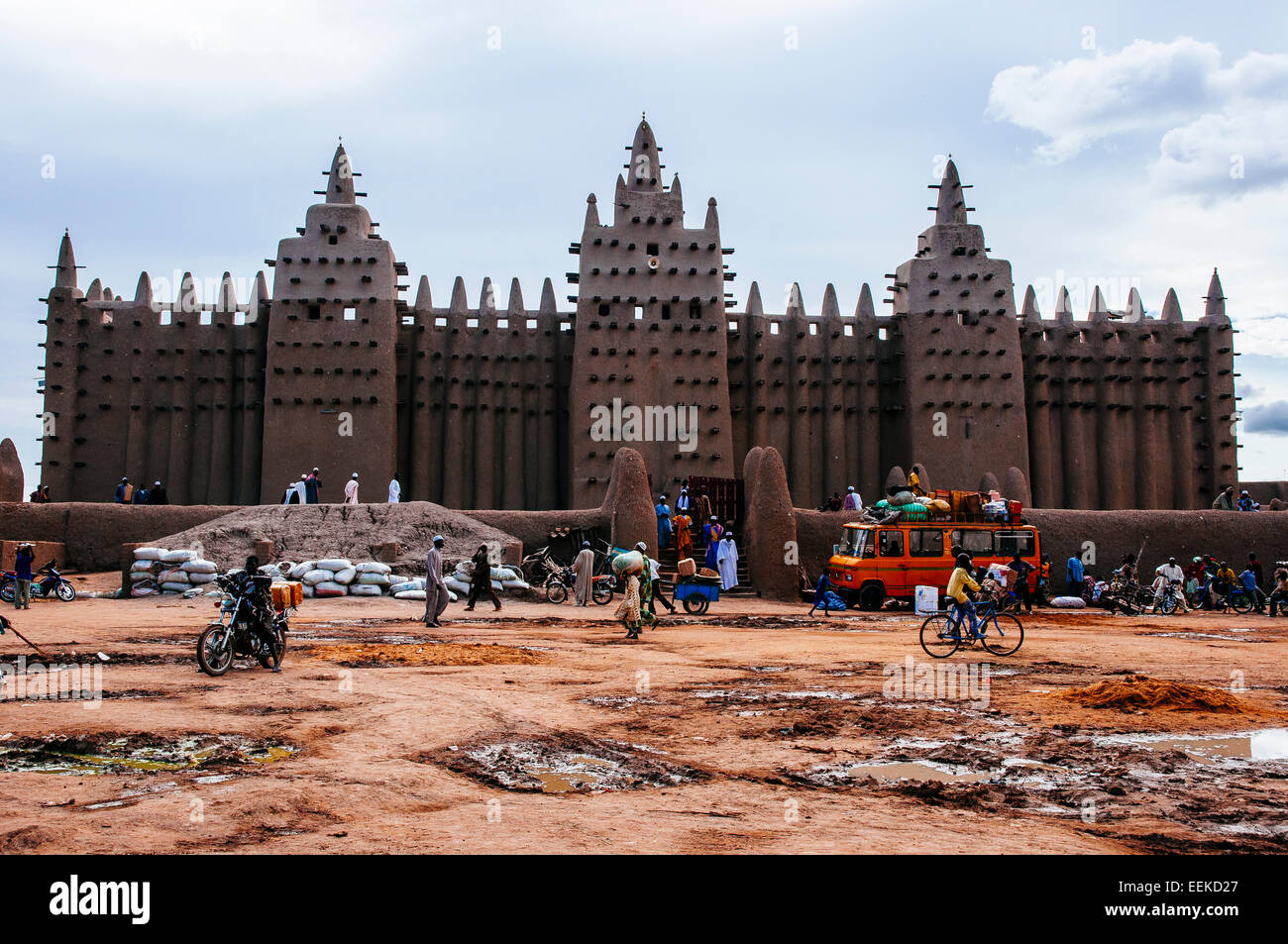 Grande Mosquée de Djenné. Mali Banque D'Images