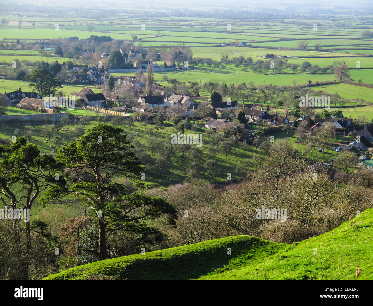 Suton Montis de Cadbury Castle Banque D'Images