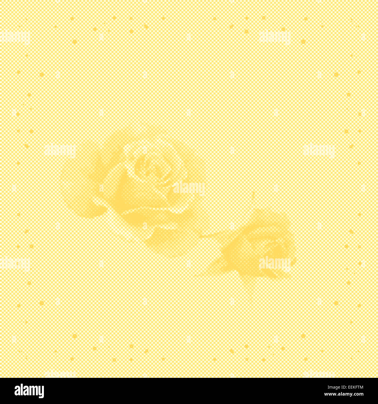 Fond féminin délicat en forme de roses à partir de points sur un fond pointillé et le châssis Banque D'Images