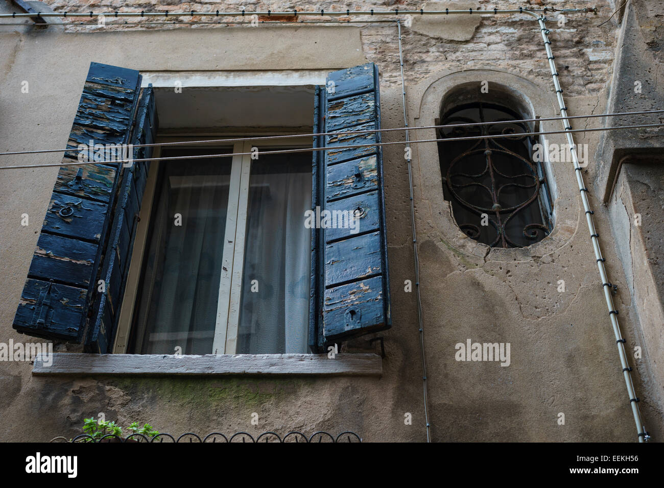 Les volets bleus, San Polo Banque D'Images