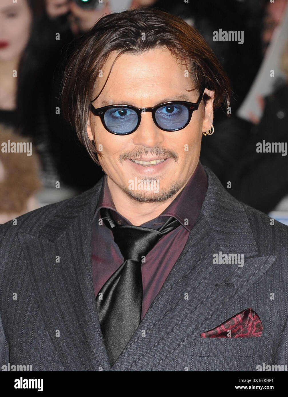 London, UK, UK. 19 Jan, 2015. Johnny Deep assiste à la première UK de ''ortdecai'' à Odéon Leciester Square. © Ferdaus Shamim/ZUMA/Alamy Fil Live News Banque D'Images