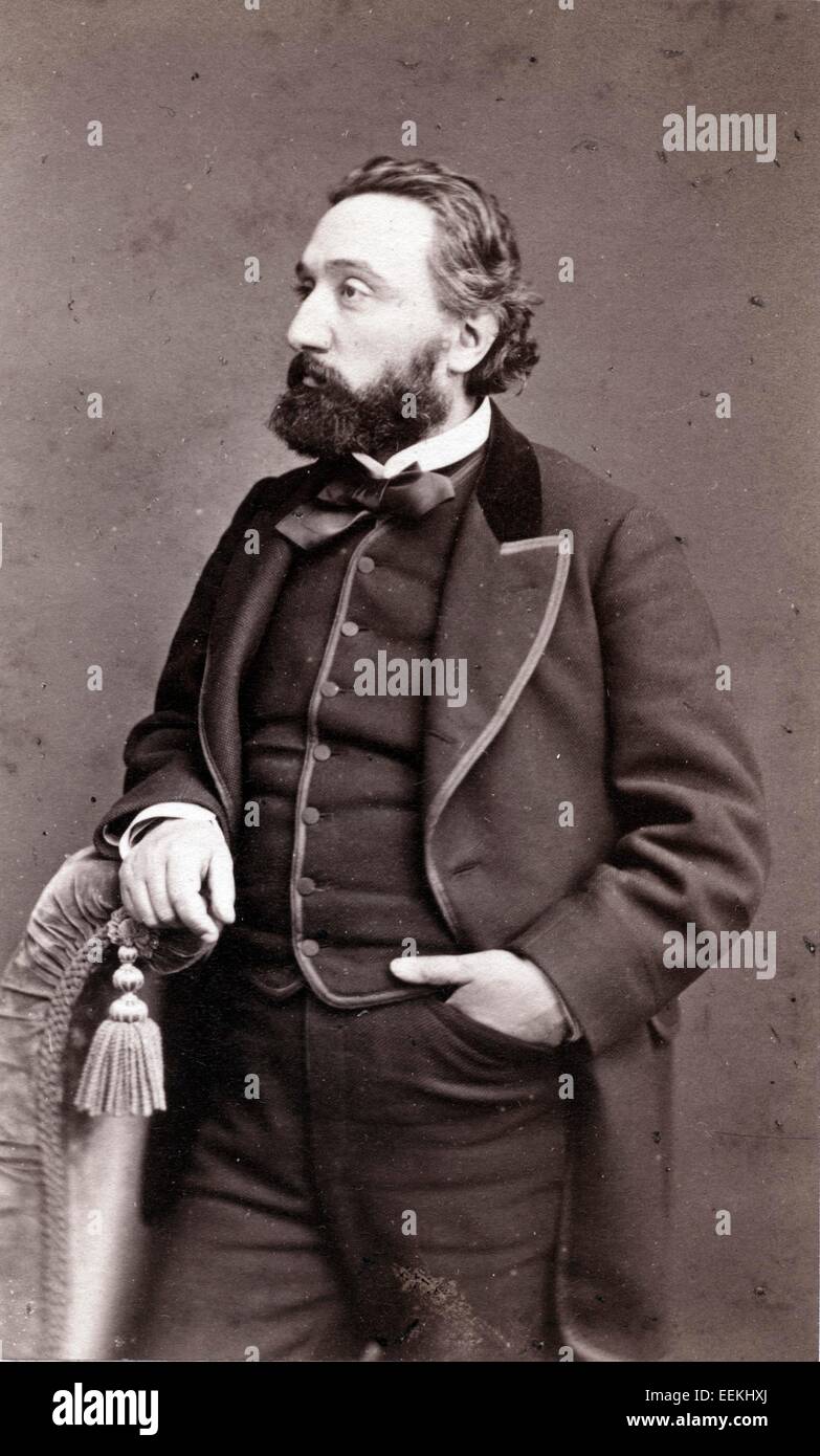 Leon Gambetta, 1865, par Alphonse J. Liebert Banque D'Images