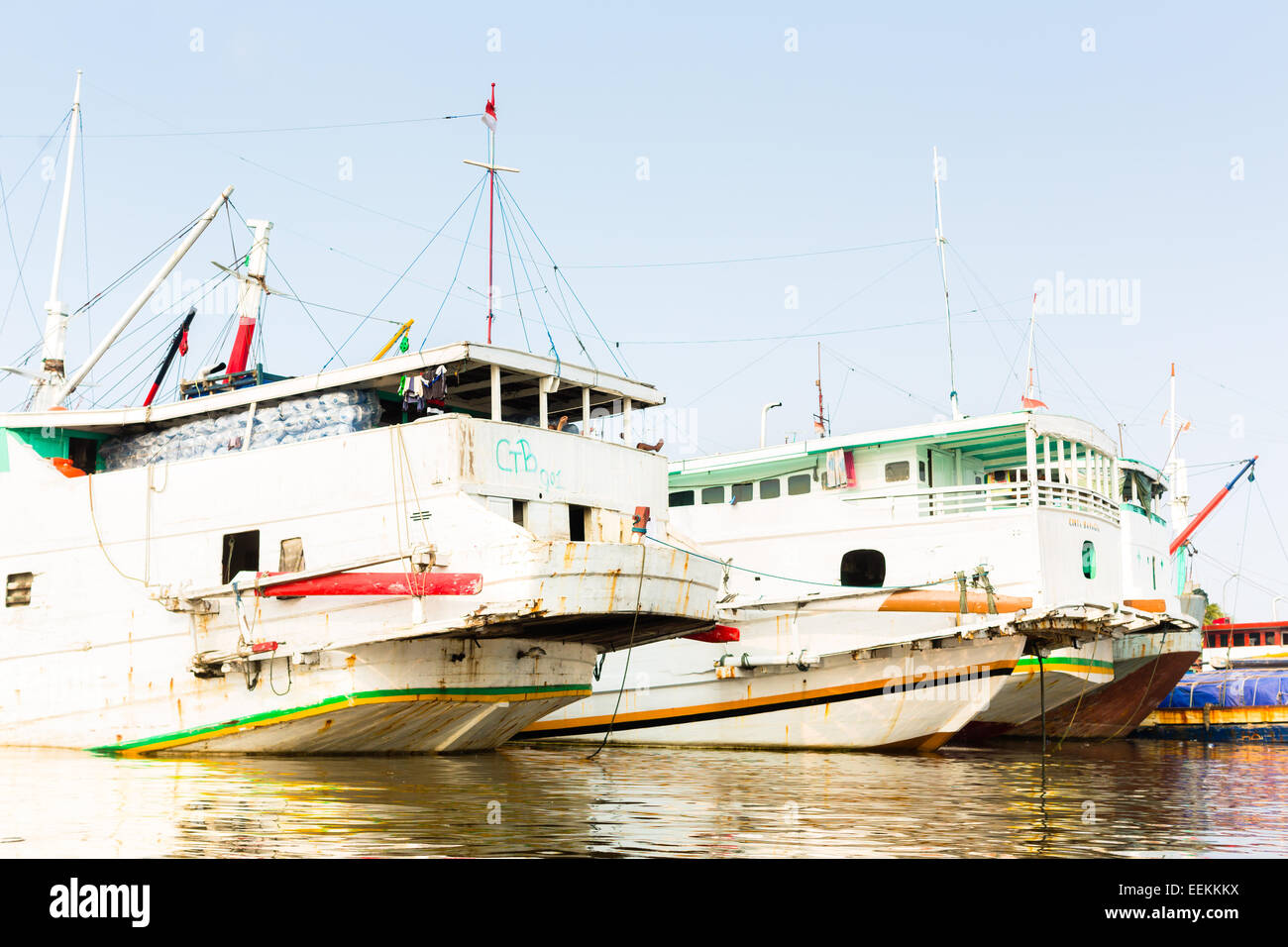 Le Port de Sunda Kelapa à Jakarta, Indonésie Banque D'Images