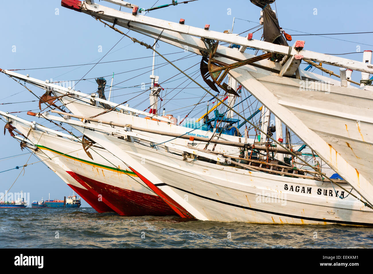 Le Port de Sunda Kelapa à Jakarta, Indonésie Banque D'Images