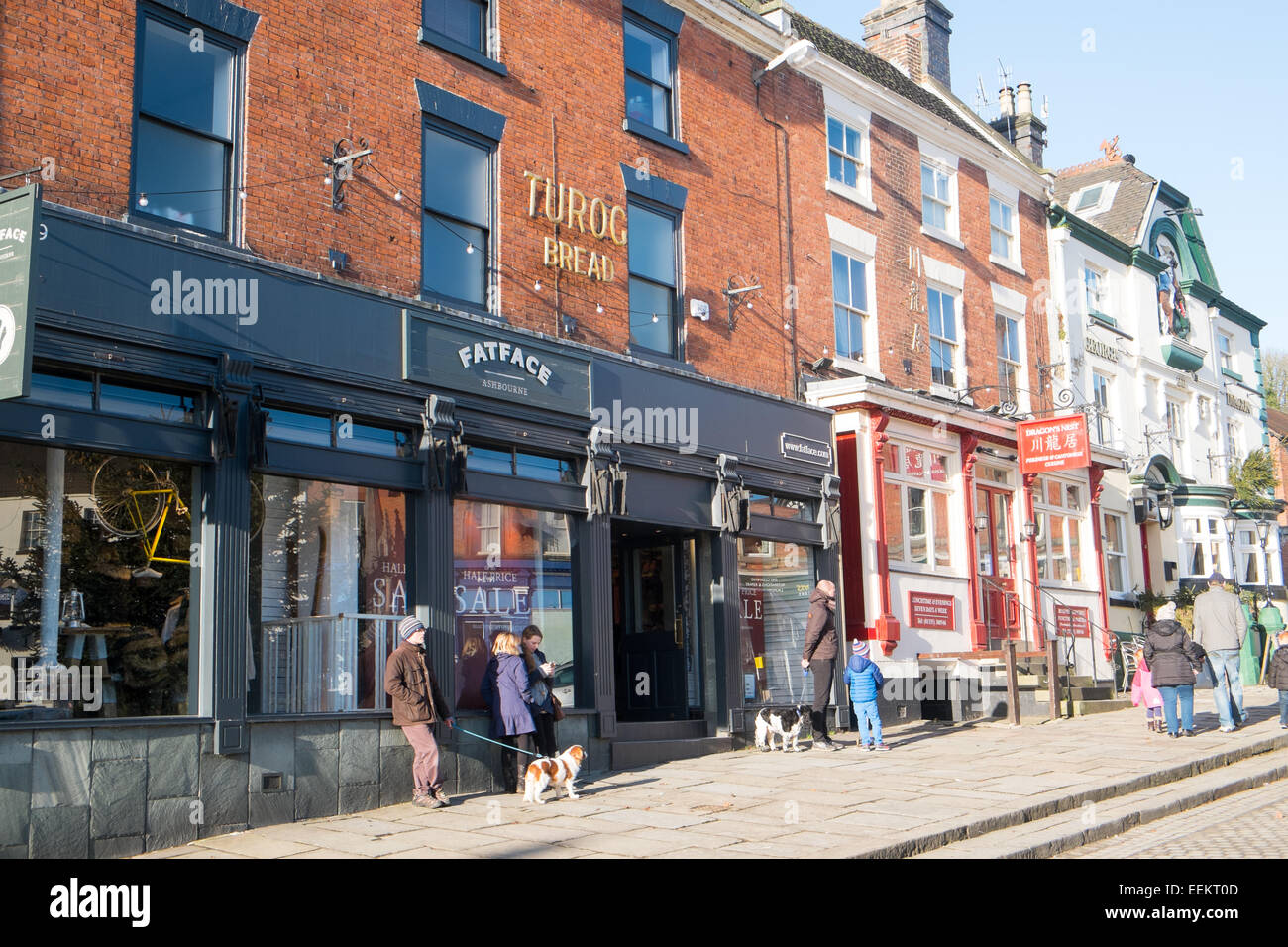 Ashbourne, une ville de marché dans le Derbyshire Dales, Angleterre Banque D'Images