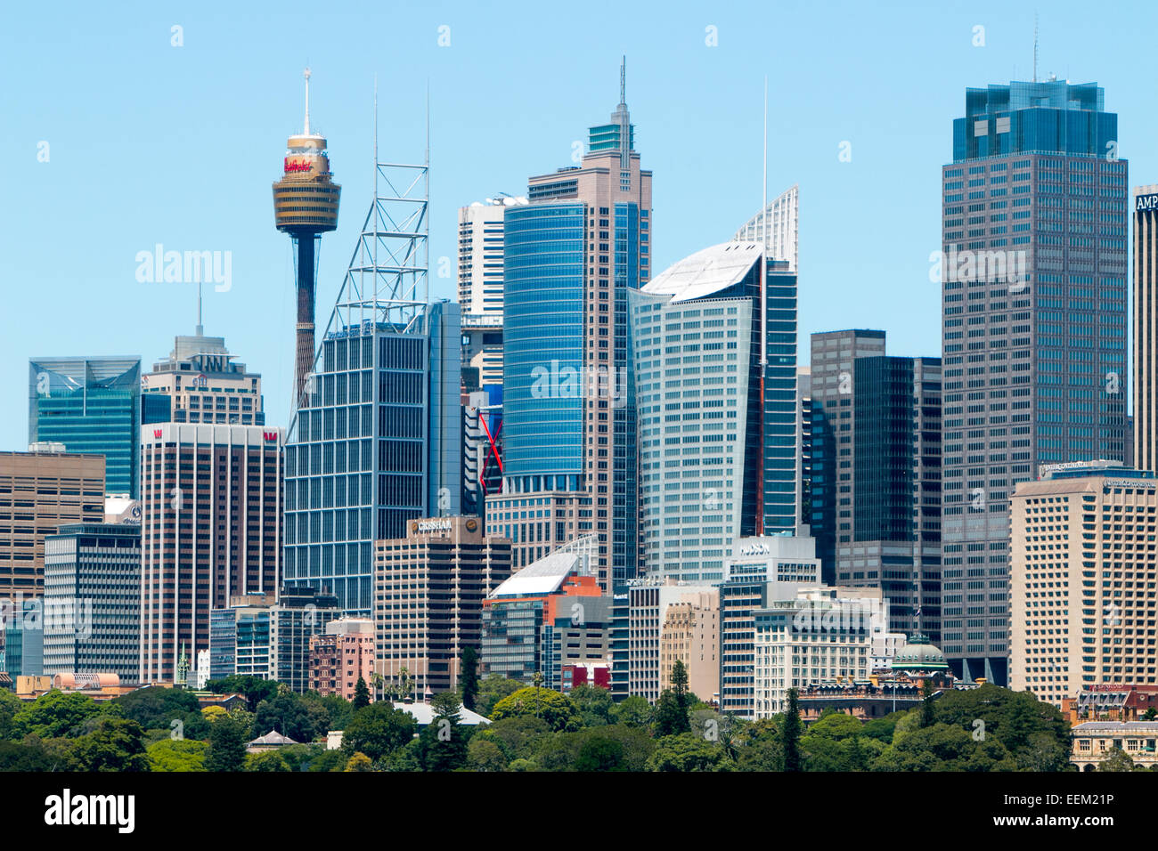Vue de Sydney et le quartier central des affaires du port,Sydney, Australie Banque D'Images