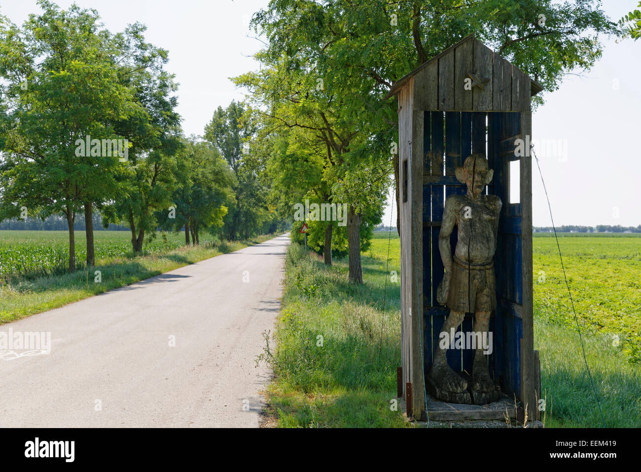 Sculpture 'Wächter des Goldenen Westens I" ou "Gardien de la Golden West I' par Franz J. Gyolcs, 1995 Banque D'Images