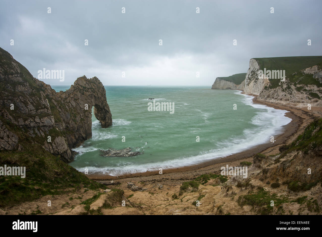 Vue de Durdle Door dans le Dorset. Banque D'Images