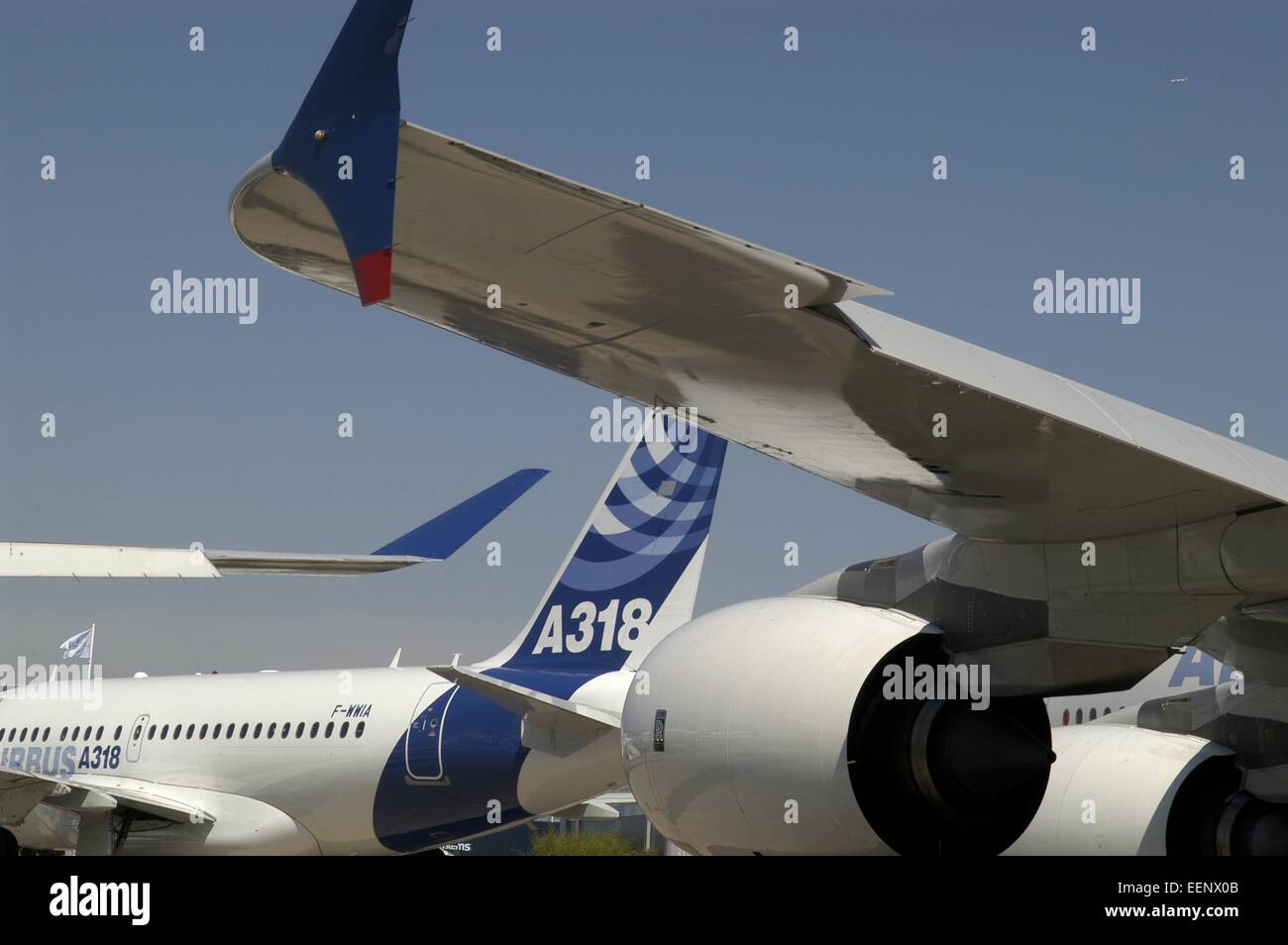 Avions de ligne Airbus Banque D'Images