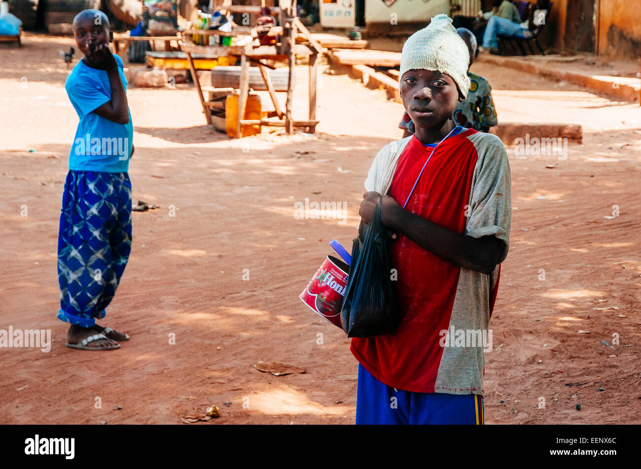 Portrait des enfants de la rue, Burkina Faso Banque D'Images