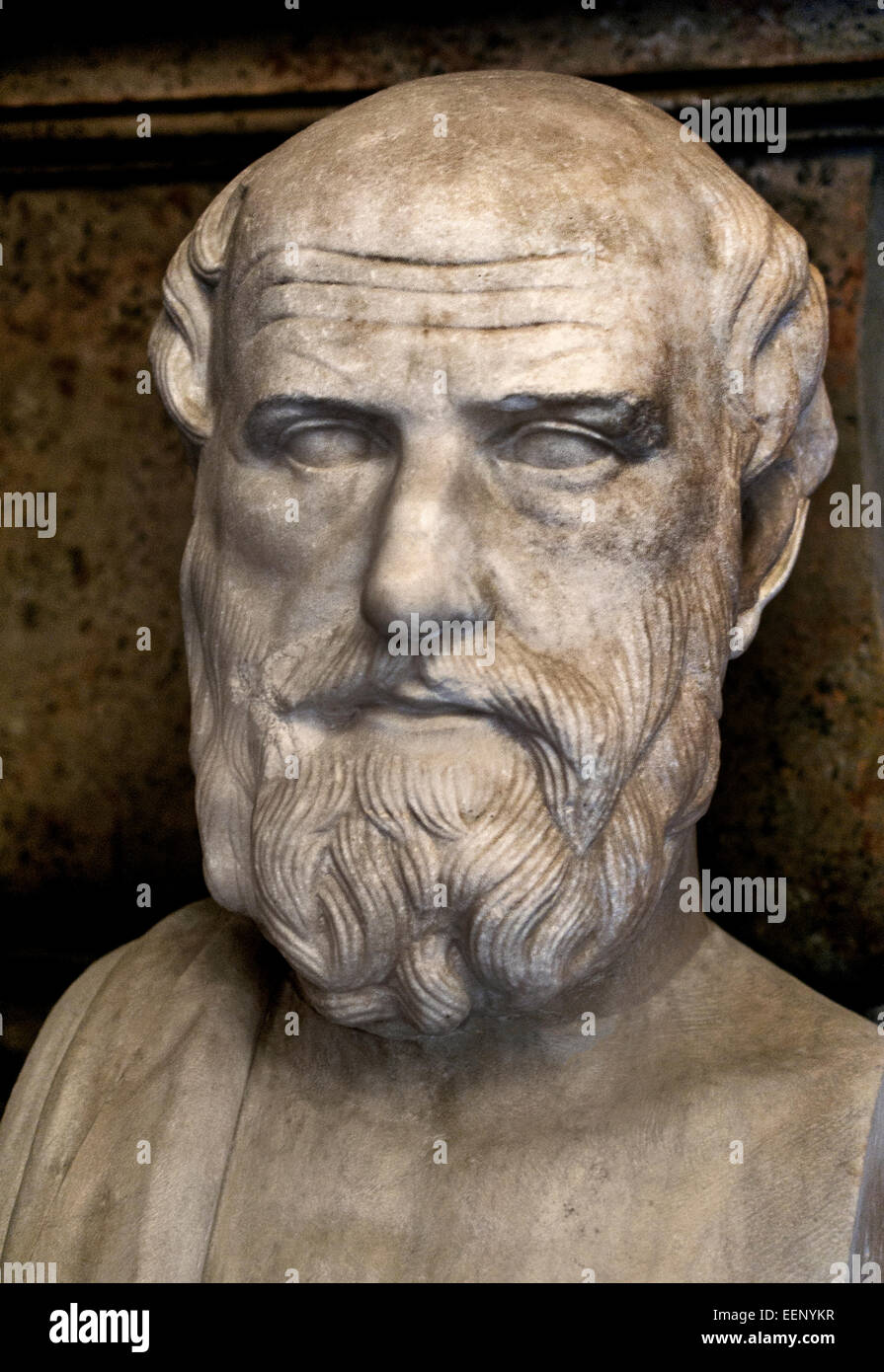Herm de copie grecque après un original grec 2 siècle avant J.-C. Musée du Capitole de Rome Italie Italien Banque D'Images