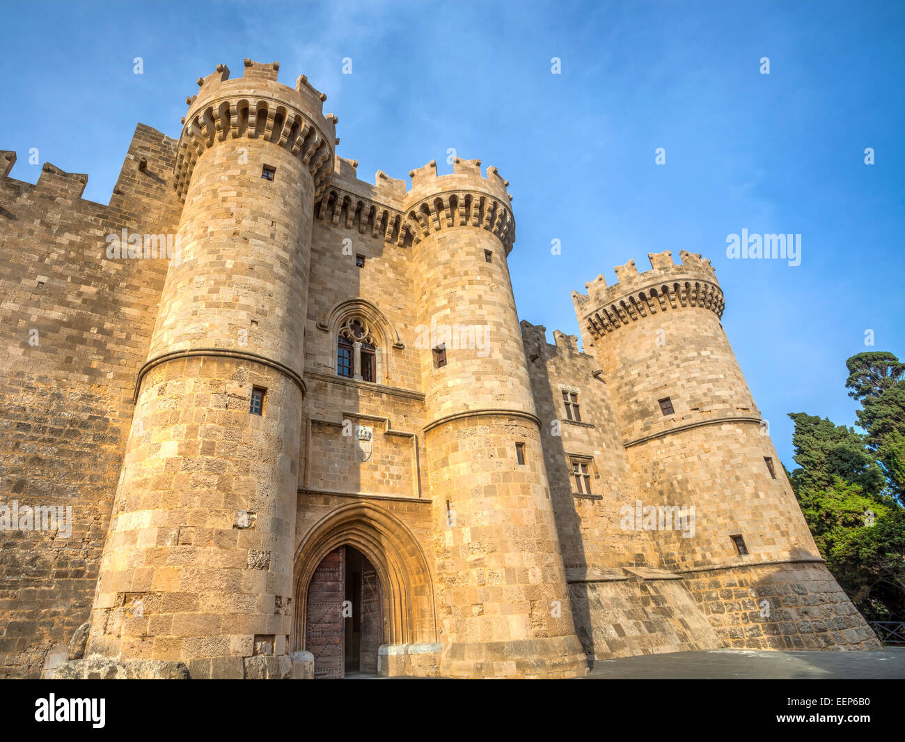 Le Palais du Grand Maître des Chevaliers de Rhodes, Grèce Europe Banque D'Images