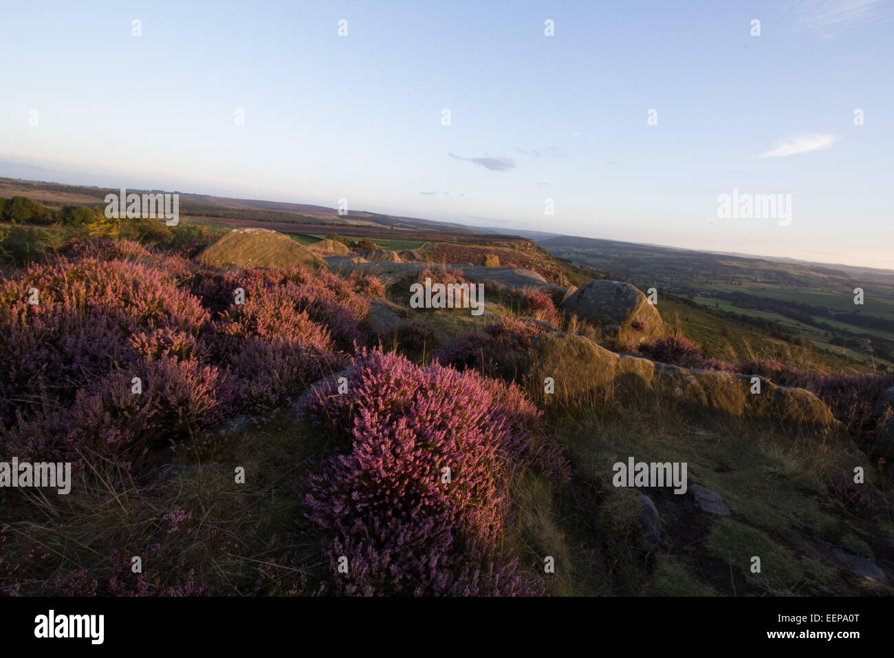 Curbar Edge, Derbyshire Banque D'Images