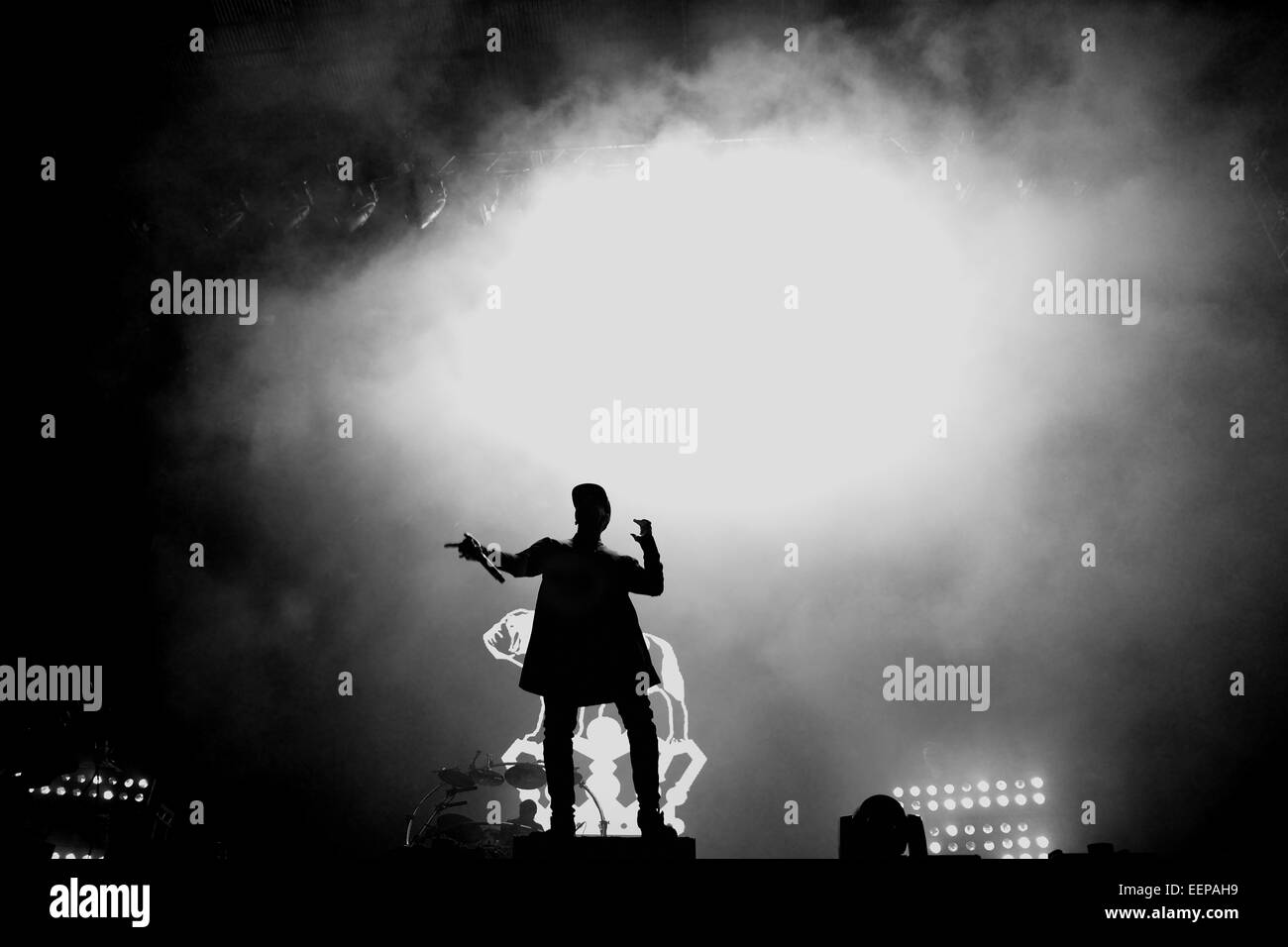 BENICASSIM, ESPAGNE - 17 juillet : Chase & Status (production de musique électronique britannique la bande de duo) effectue au Festival. Banque D'Images