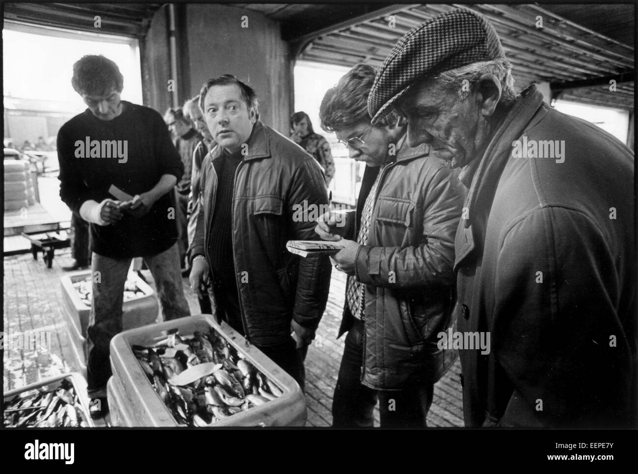 Marché aux poissons, Lerwick,Shetland. Banque D'Images