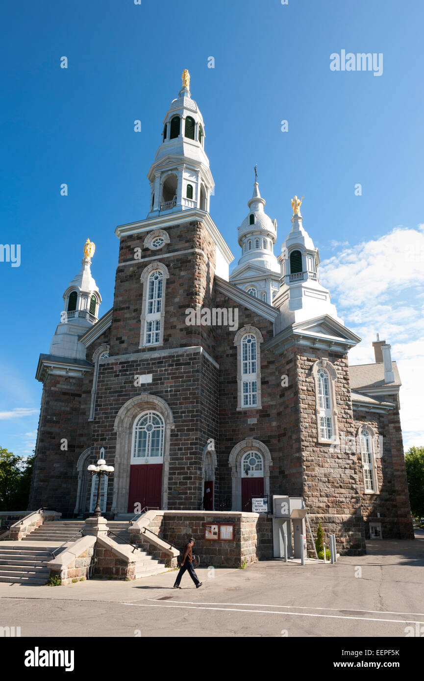 Notre Dame des Neiges église catholique, Trois Pistoles, Province de Québec, Canada. Banque D'Images