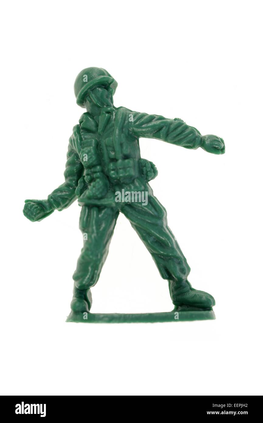 Un gros plan de aArmy action figures Banque D'Images