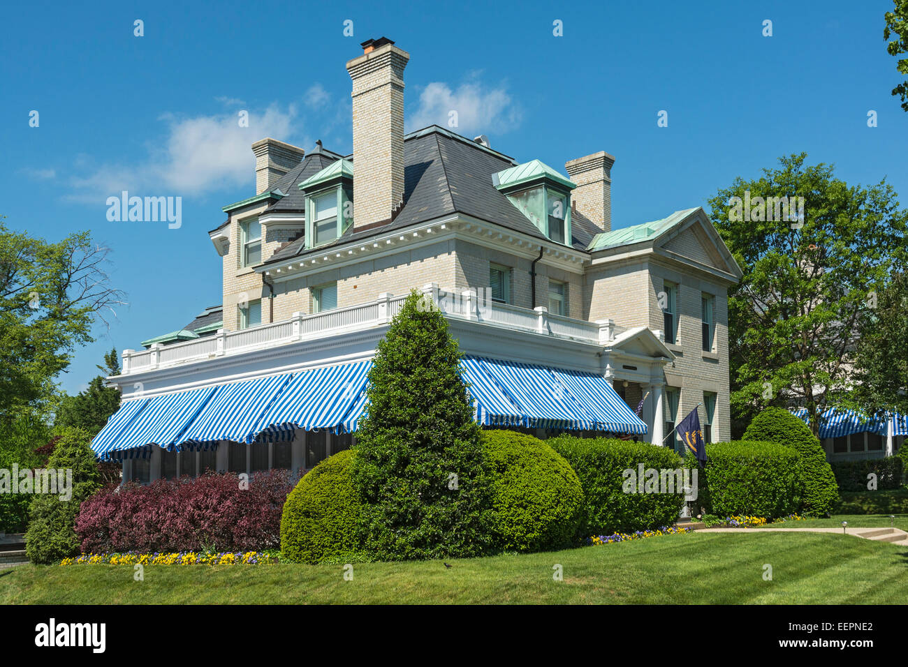 Le Maryland, Annapolis, United States Naval Academy, officier supérieur quarts Banque D'Images