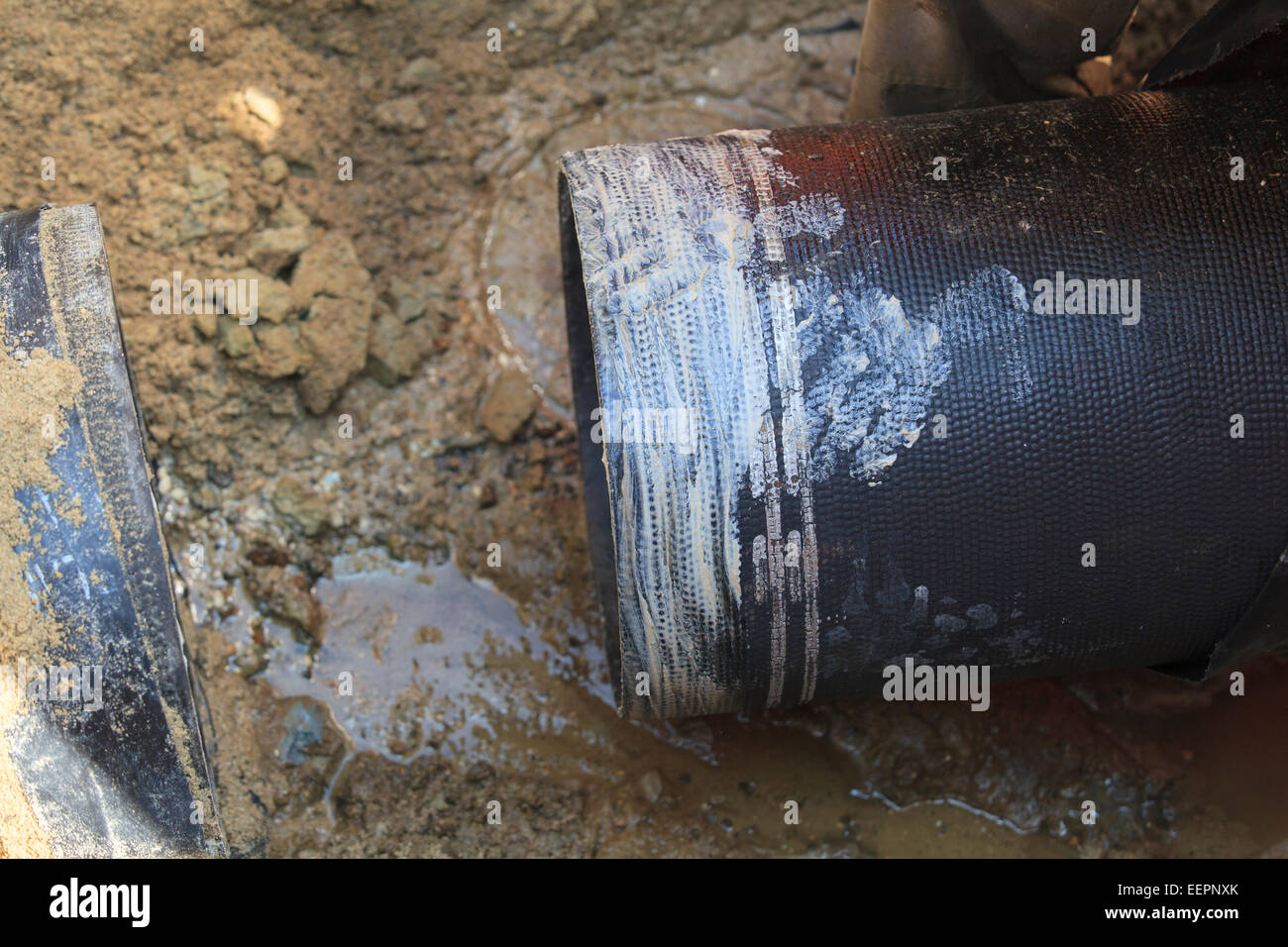 La Section de la conduite principale d'être attaché Banque D'Images