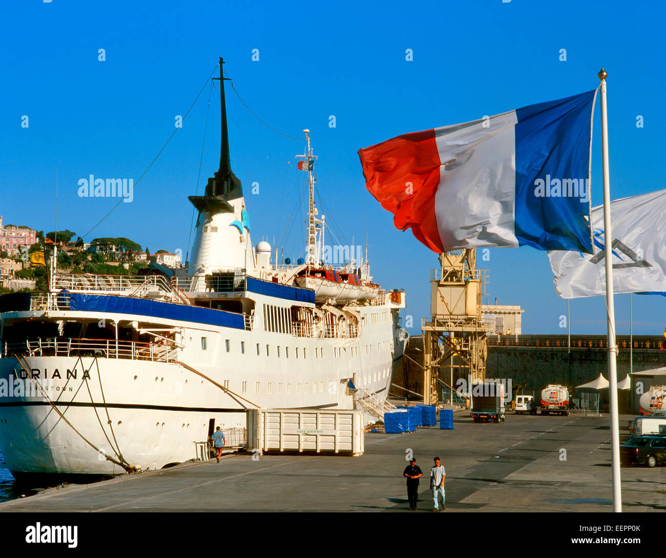 Nice, France. Ferry pour la Corse au port de Nice Banque D'Images