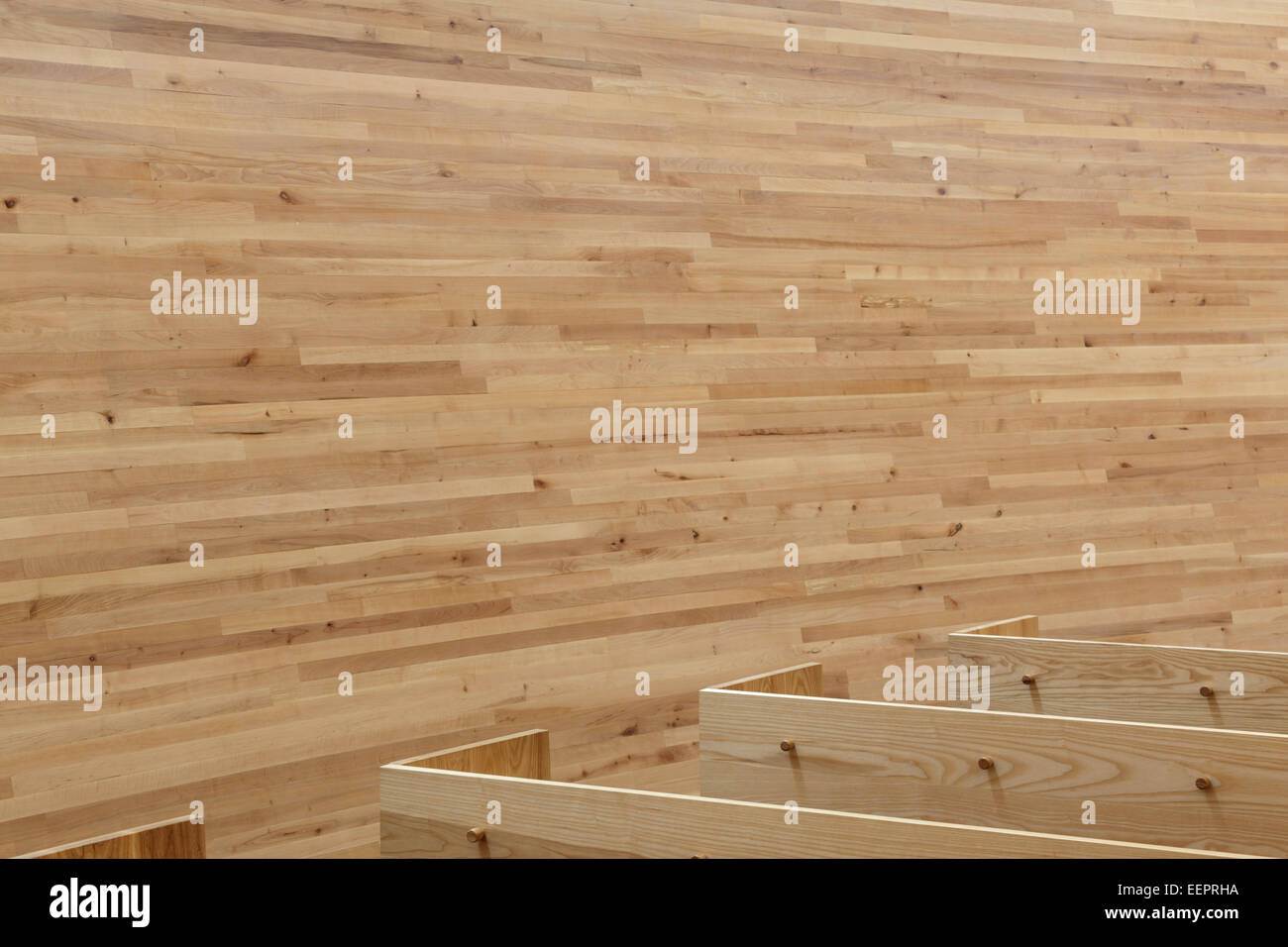 Chapelle de Silence Kamppi, Helsinki, Finlande. Architecte : Arkkitehtitoimisto K2S, 2012. Banque D'Images