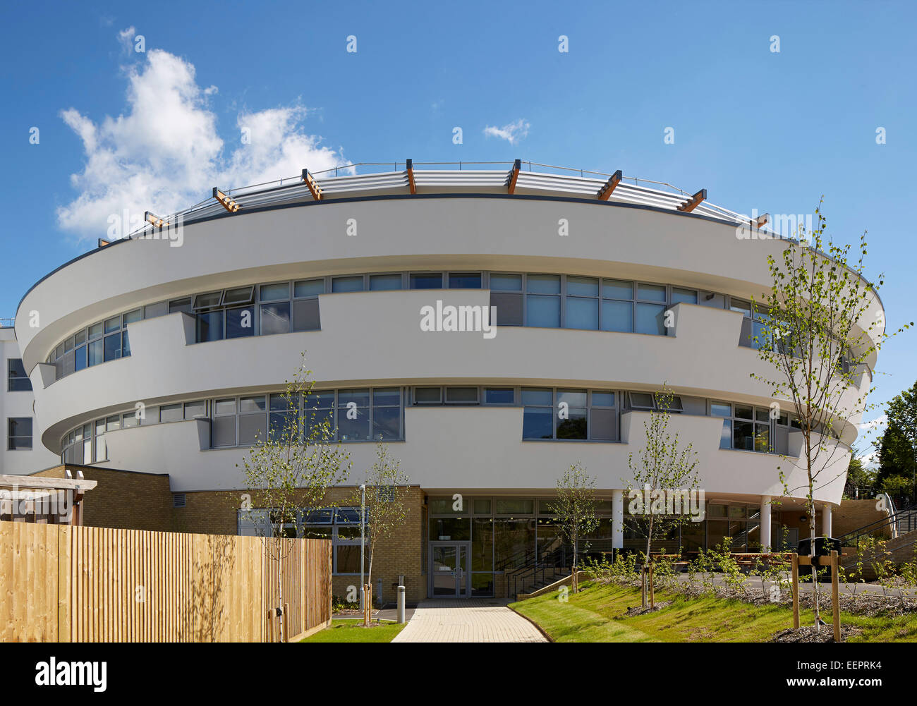 Skinners Academy, Kent, Royal Tunbridge Wells, Royaume-Uni. Architecte : sud architectes, 2014 chasseurs. Vue extérieure globale Banque D'Images