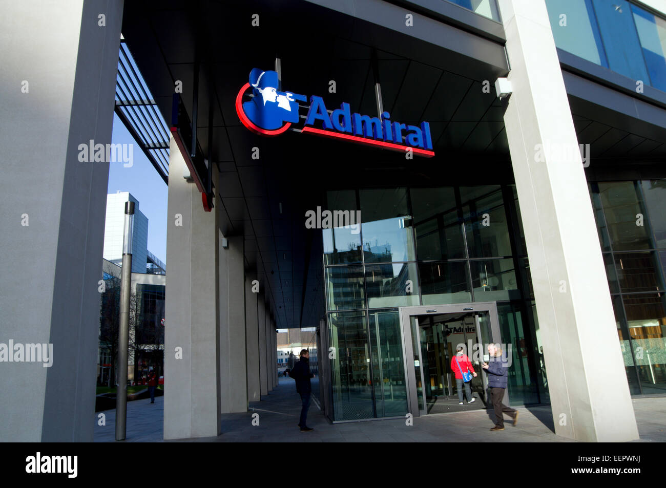 Les bureaux de l'amiral Ty Admiral Insurance Company, Cardiff, Pays de Galles, Royaume-Uni. Banque D'Images