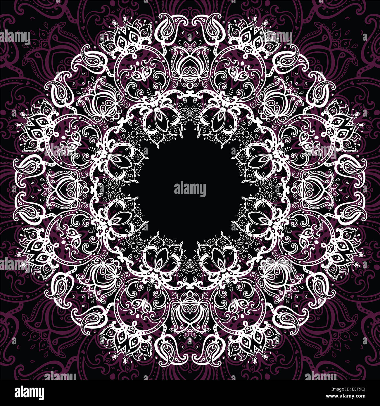 Mandala. Modèle Sun. Banque D'Images