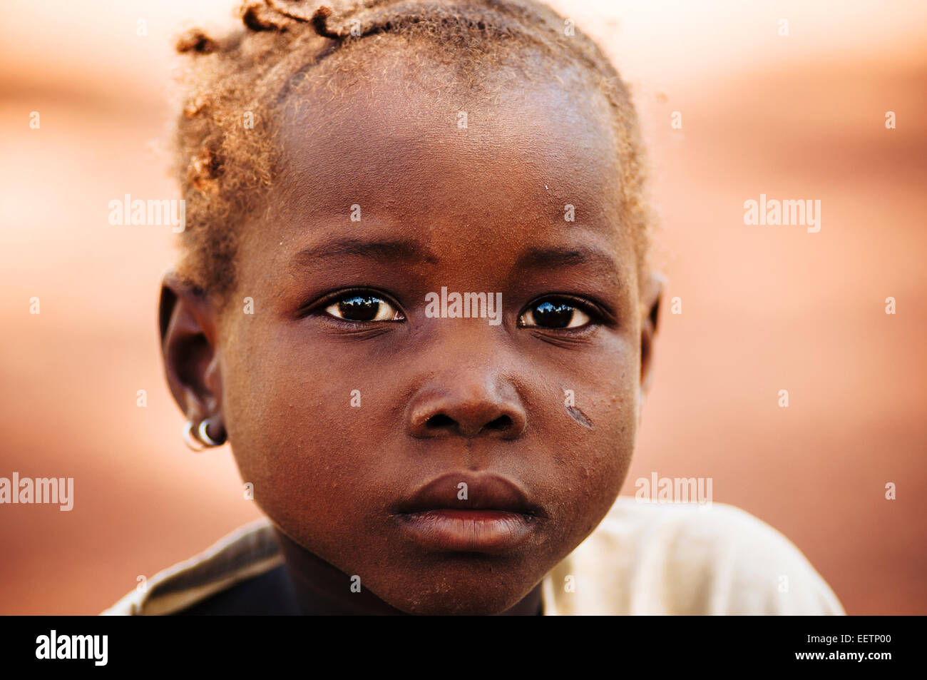 Portrait d'une jeune fille burkinabé. Burkina Faso Banque D'Images