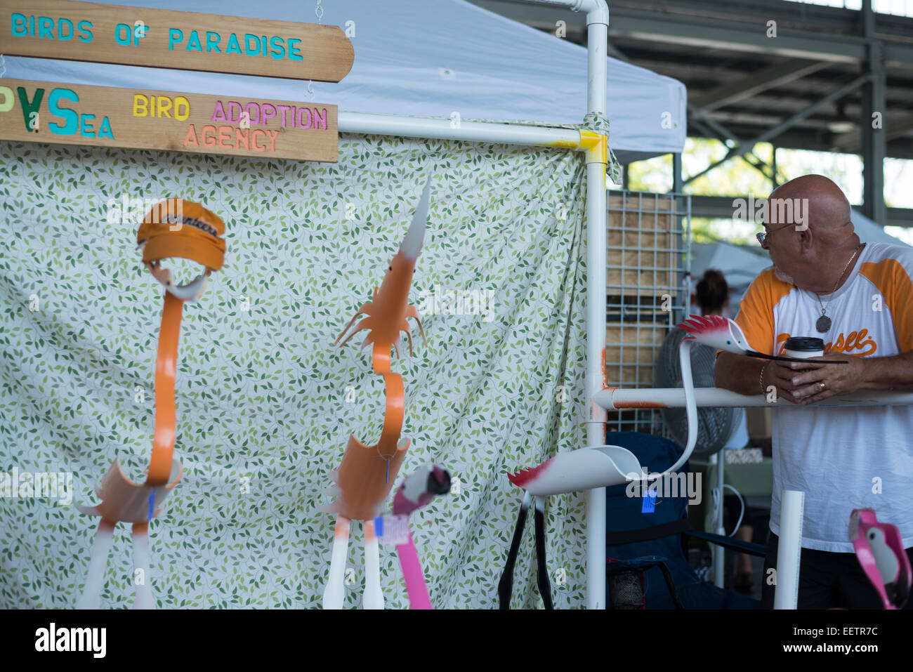 Farmer's Market , marché hebdomadaire de Chattanooga, marché d'été Banque D'Images