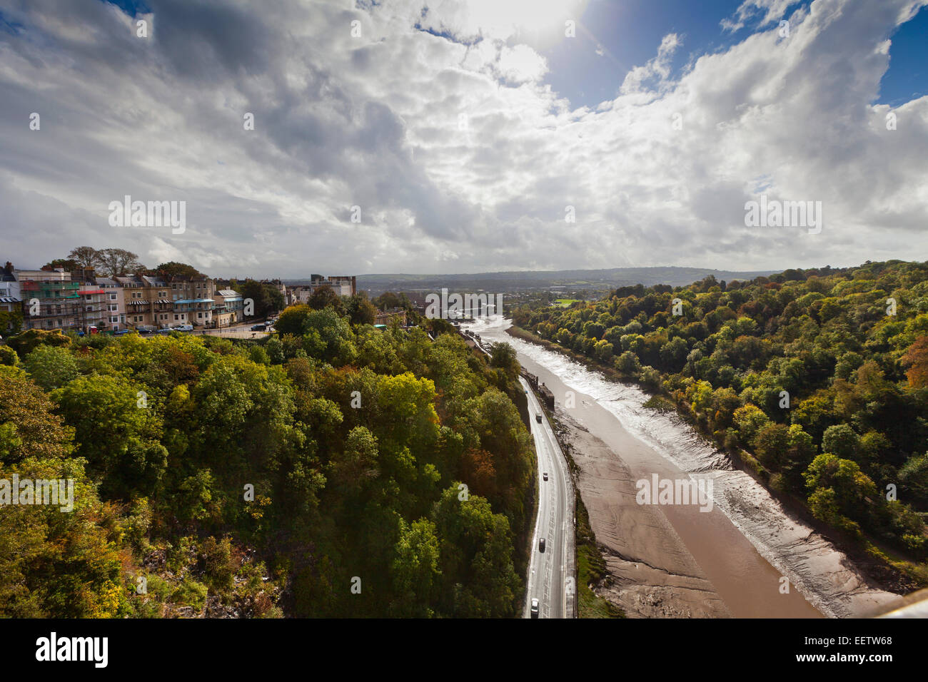 Vue du pont suspendu de Clifton, Bristol Banque D'Images