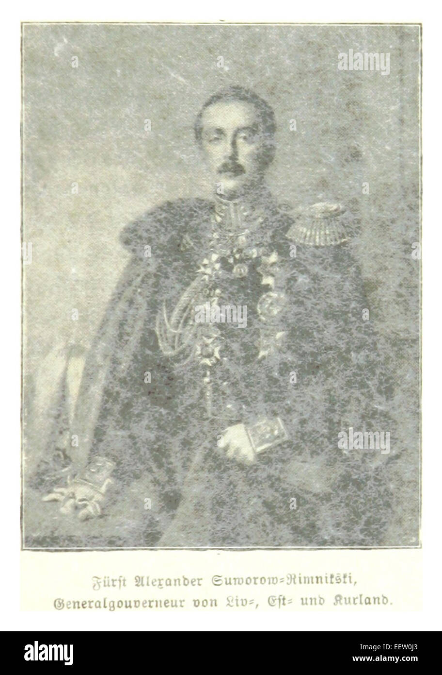 METTIG(1897) p491 FÜRST ALEXANDER, GENERALGOUVERNEUR SUWOROW Banque D'Images