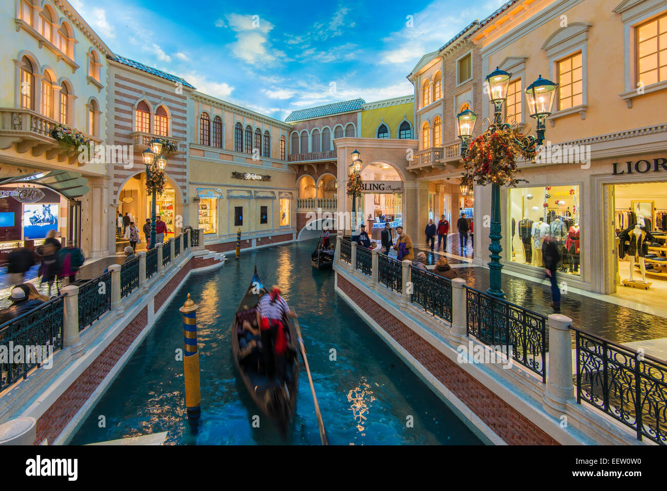 Grand Canal Shoppes au Venetian Resort Hotel and Casino, Las Vegas, Nevada, USA Banque D'Images