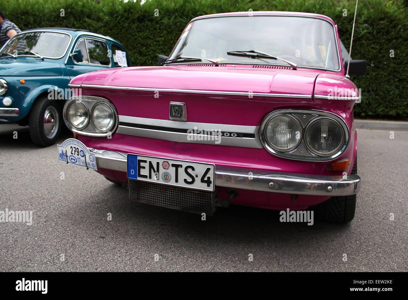 NSU 1000 sur un configurateur dans Cavallino Treporti, Italie Banque D'Images