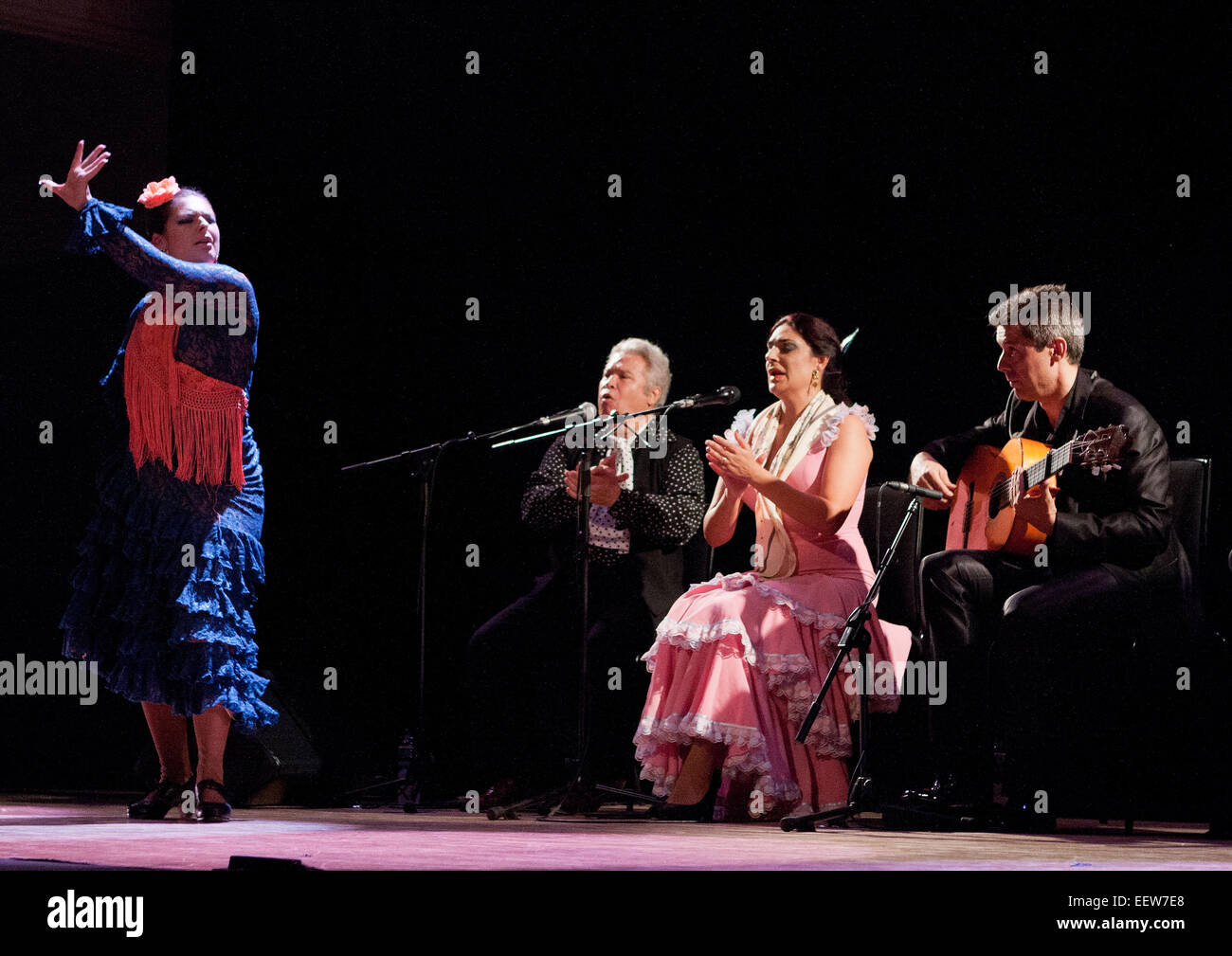 19 octobre 2013, Édimbourg. Jouez en direct à la Querencia Édimbourg Festival hispanique au Queen's Hall, Edinburgh. Photo Banque D'Images